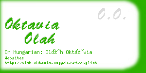 oktavia olah business card
